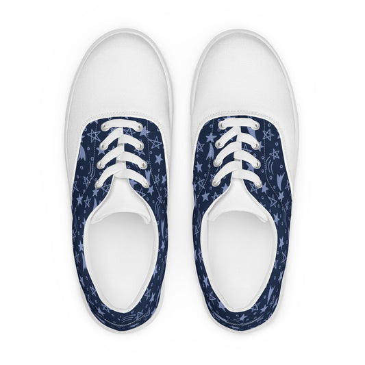 Durable Men's Lace-Up Canvas Sneakers - Casual & Trendy