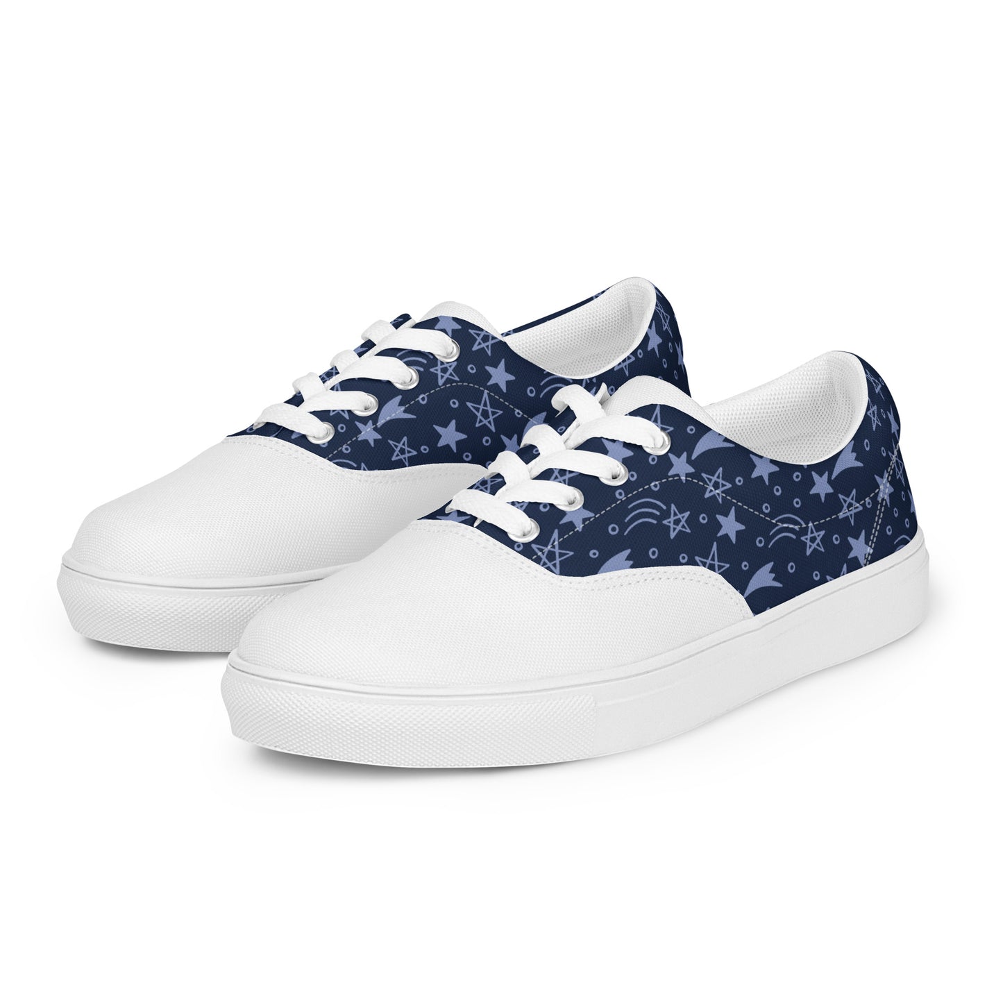 Durable Men's Lace-Up Canvas Sneakers - Casual & Trendy