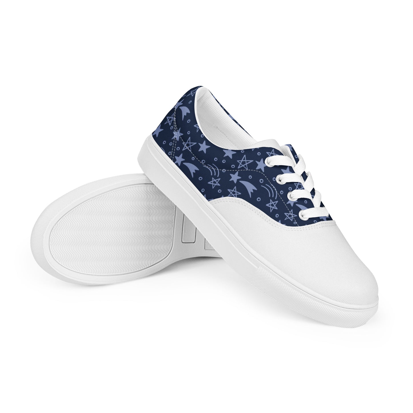 Durable Men's Lace-Up Canvas Sneakers - Casual & Trendy