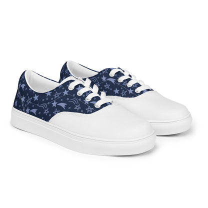 Durable Men's Lace-Up Canvas Sneakers - Casual & Trendy